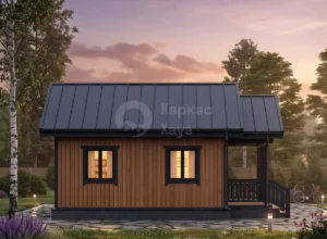 Каркасный дом ДК001