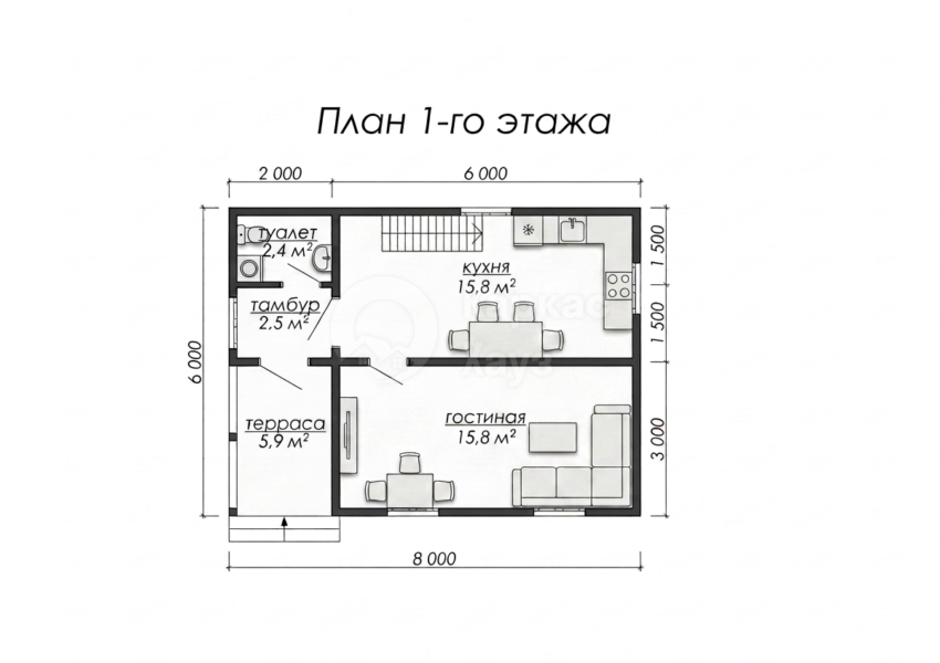 План 1 этаж