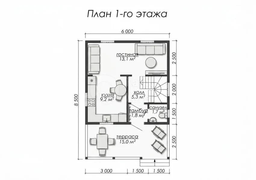 План 1 этаж