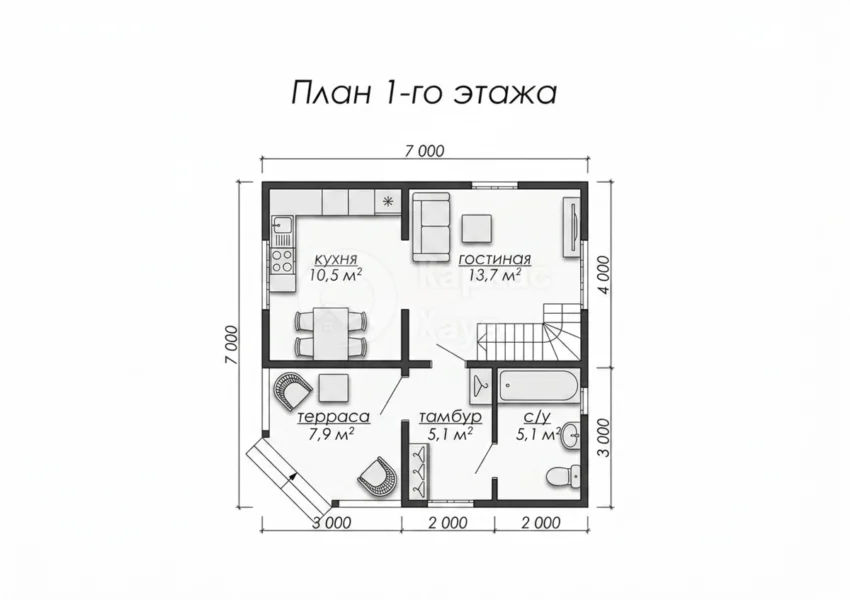 План 1 этаж