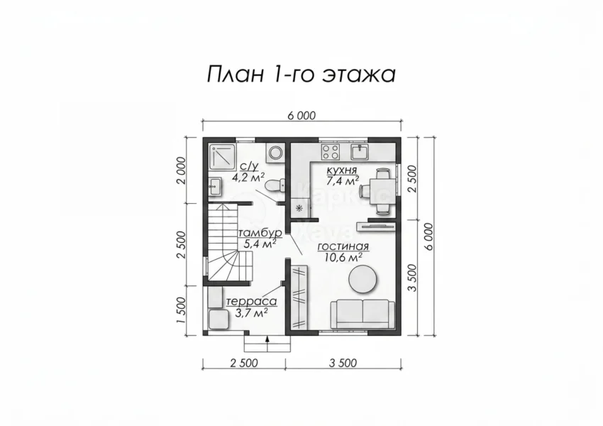 План 1 этаж