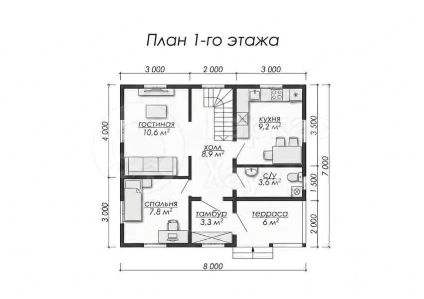 План 1 этаж