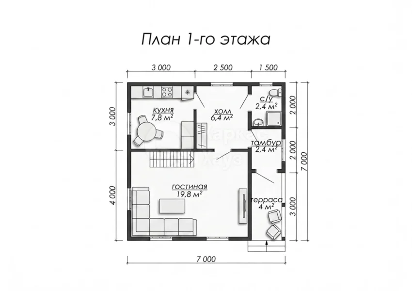 План 1 этаж