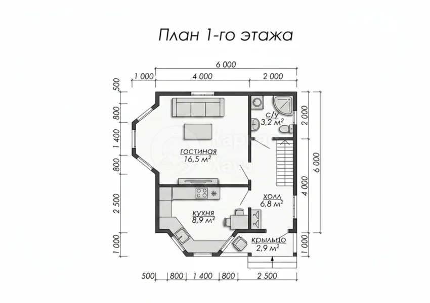 План 1 этаж