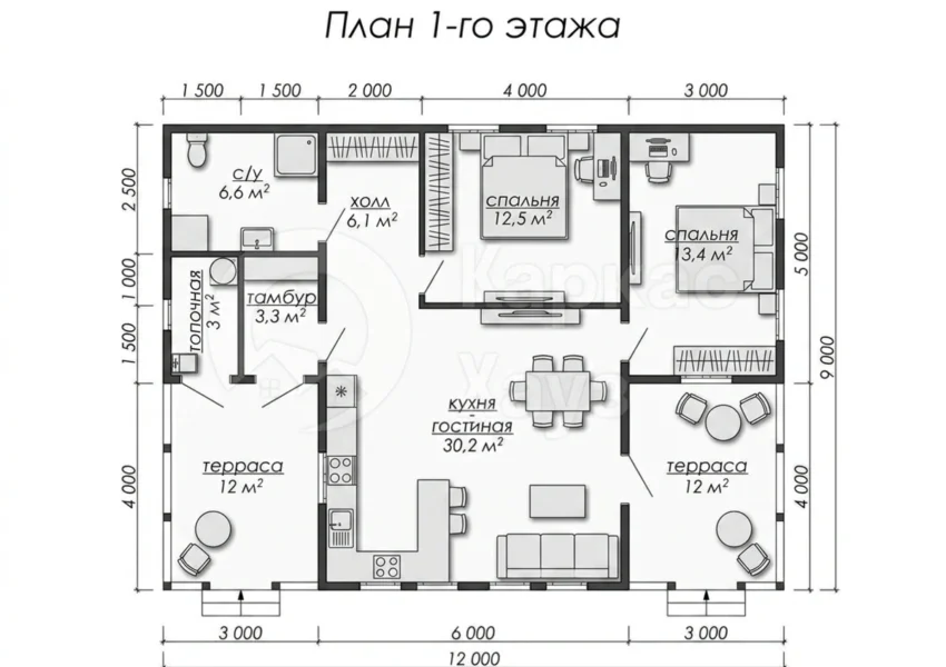 План 1 этаж