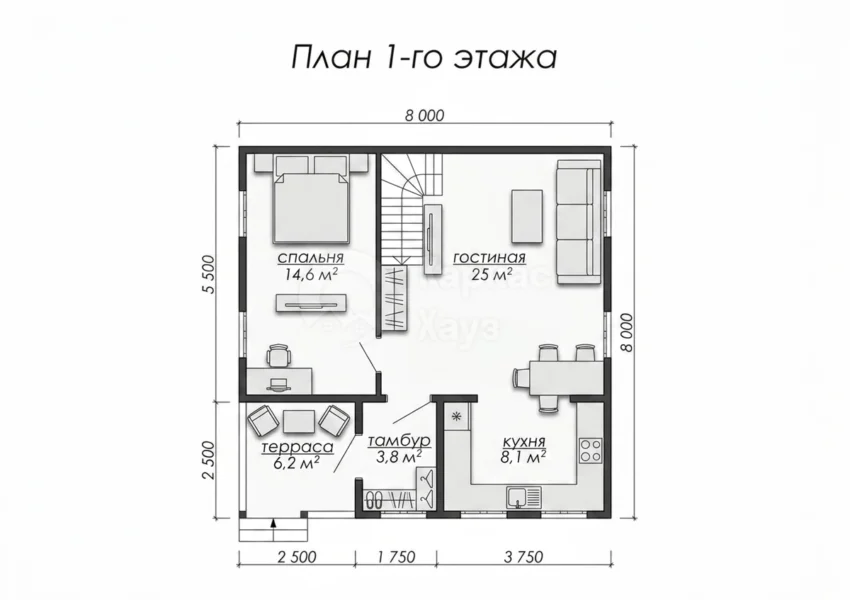 План 1 этаж