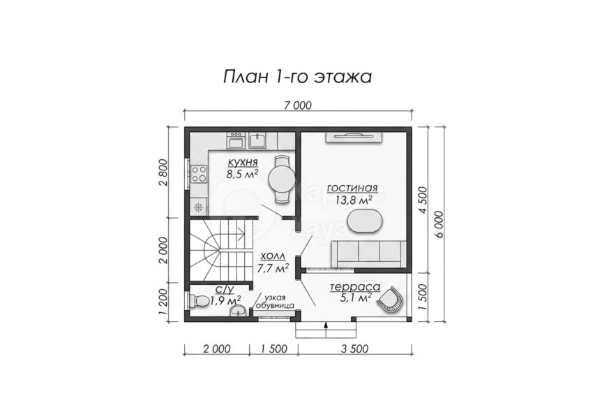 План 1 этаж