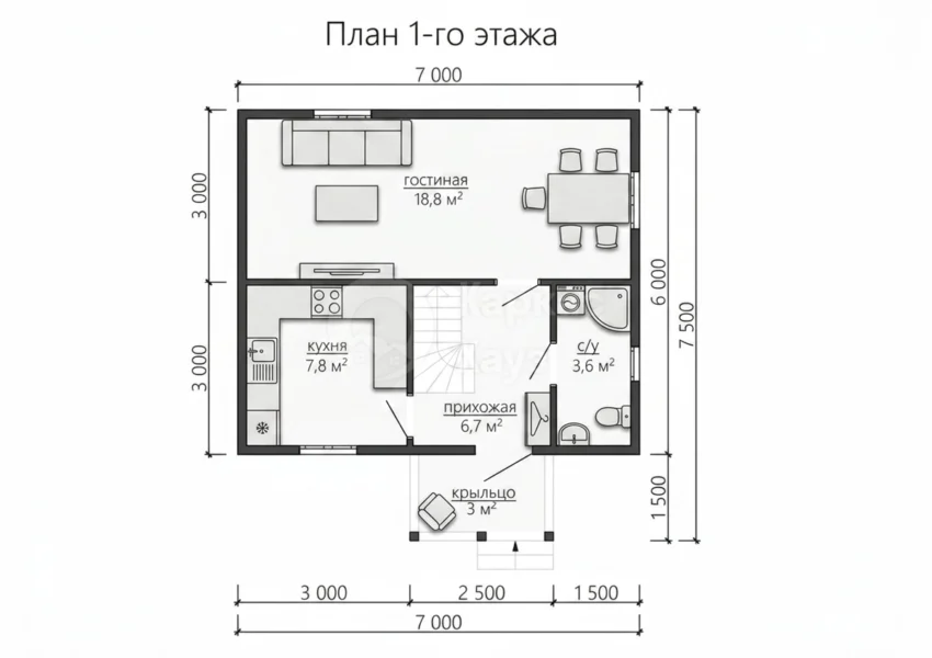 План 1 этаж