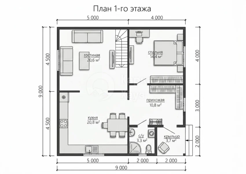 План 1 этаж