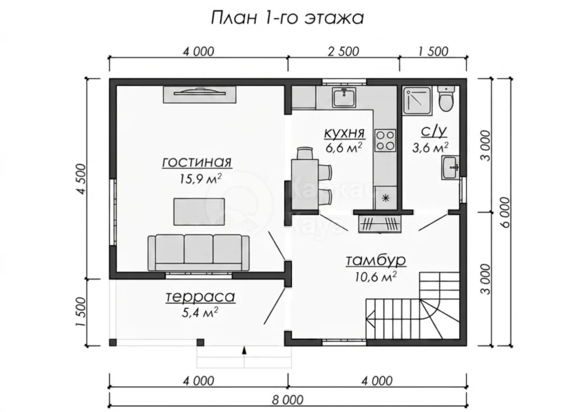 План 1 этаж