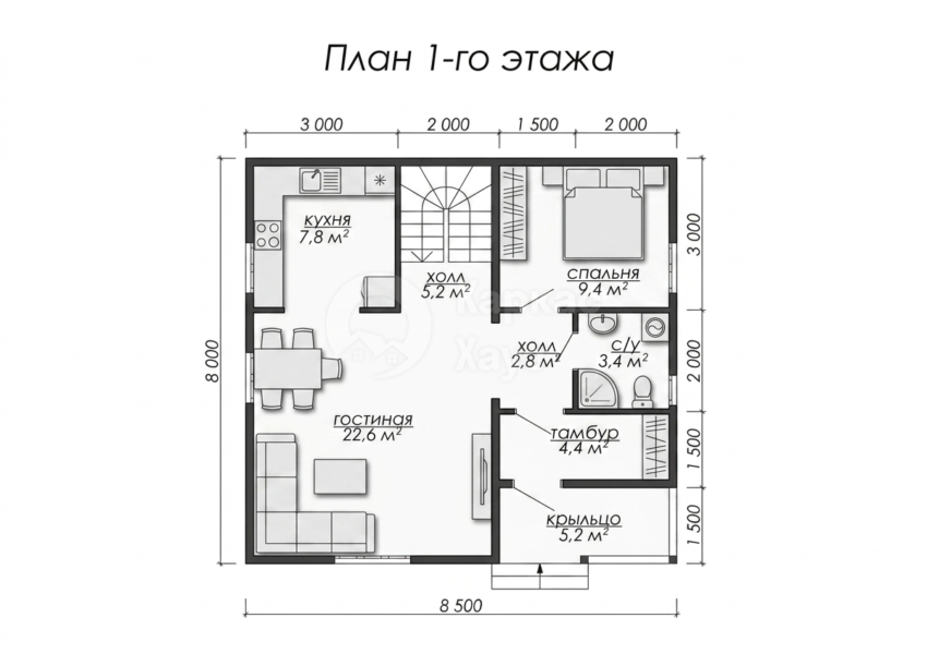 План 1 этаж