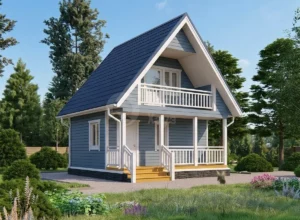 Каркасный дом ДК059