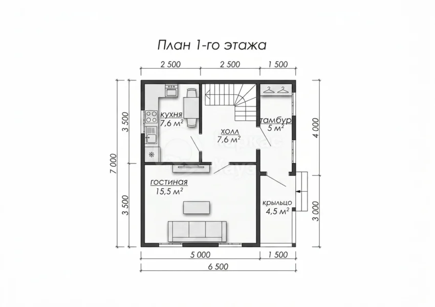 План 1 этаж
