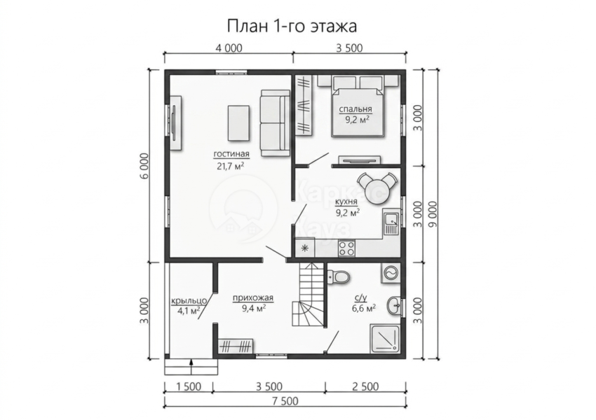 План 1 этаж