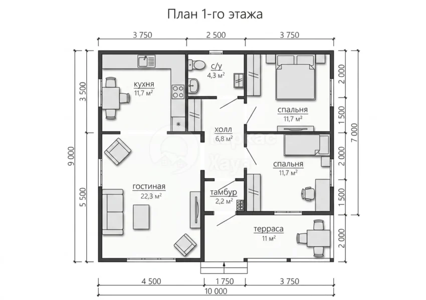 План 1 этаж