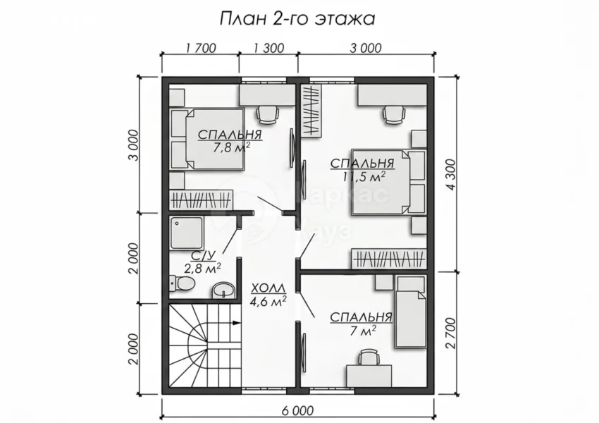 План 2 этаж