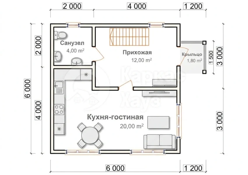 План 1 этаж