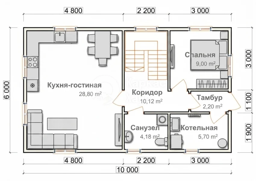 План 1 этаж