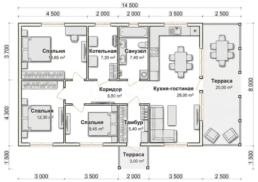 План 1 этаж
