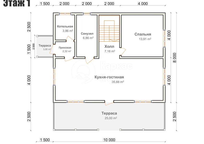 План 1 этаж